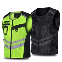 Bonne qualité moto équipe Club vêtements trafic patrouille sécurité veste réfléchissante moto cyclisme gilet de sécurité réfléchissant
