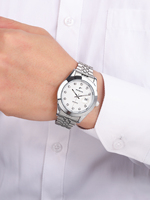 Montre à quartz unisexe de luxe pour homme avec boîtier en acier inoxydable et alliage de zinc personnalisable avec logo Planet
