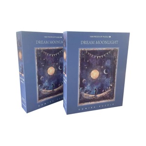 Rompecabezas Dream Moonlight de 1000 piezas para adultos, juguete de ensamblaje de esquinas cuadradas que estimula el cerebro, caja de regalo unisex - Product Image 5