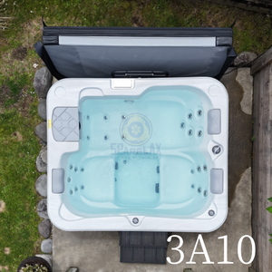 Bain de massage en acrylique pour 3 personnes, adapté à une utilisation à domicile et en extérieur, avec 24 jets, certifié CE, personnalisable - Product Image 3