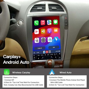 Radio Carplay con Android 14, Navegación GPS, Reproductor Multimedia, Pantalla Vertical de 12.8'' para Lexus ES240 ES300 ES330 ES350 2006-2012 - Product Image 4