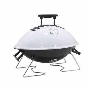 Olive Shaped Portable Barbecue Grill 33.5X16X50Cm Foldable Outdoor Charcoal Grill Mini Round Grilling Stove - Product Image 3
