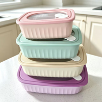 Offre Spéciale : Boîte de Conservation Scellée 3 Pièces Anti-Fuite Qualité Alimentaire, Boîte à Bento Portable pour Réfrigérateur et Stockage Alimentaire