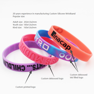 Hot Selling Sport Event Party Rubber Wristbands Glow in Dark Silicone <strong>Bracelets</strong> for Concert Customized Printed Rubber Wrist Band - Product Image 2