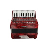 Accordéon professionnel SEASOUND OEM JP3048B en bois, 30 touches, 48 basses, 3 registres - Clavier de piano en celluloïd rouge (chromatique diatomique)