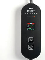 Chargeur EV portable Type 1 SAE J1772 3,5 kW 16 A avec commande tactile double, courant réglable sur 4 niveaux, utilisation domestique, nouveau câble de 5 m