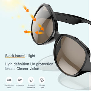 Lunettes de soleil connectées Bluetooth 5.3 pour homme et femme, étanches, stéréo, polarisées, pour vélo et course à pied, modèle F08 2026 - Product Image 3