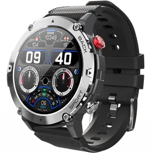 Valdus Outdoor IP68 Diepe Waterdichte Bt 5.0 Call 300Mah Batterij Armband C21 Smartwatch Reloj Android Smart Horloge