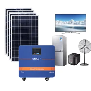 Snadi geradores de energia solar portáteis, geradores de estação solar para casa 2200w, sistema solar embutido na lifepo4, geradores elétricos de sistema solar