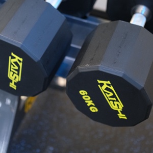KAISHI <span class=keywords><strong>Manubri</strong></span> Esagonali in Gomma con Impugnatura Antiscivolo, Pesi Liberi Portatili Ecologici per Palestra Commerciale, per Uomini e Donne, <span class=keywords><strong>Allenamento</strong></span> Total Body - Product Image 2