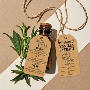 Étiquettes d'extrait <span class=keywords><strong>de</strong></span> <span class=keywords><strong>vanille</strong></span> Kraft, étiquettes d'extrait <span class=keywords><strong>de</strong></span> <span class=keywords><strong>vanille</strong></span> <span class=keywords><strong>maison</strong></span> avec instructions pour offrir en cadeau, recharger les bouteilles <span class=keywords><strong>de</strong></span> <span class=keywords><strong>vanille</strong></span> artisanales - Product Image 4