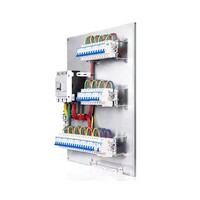 Armoire de distribution électrique métallique pour le contrôle de pompe par programmation PLC, avec boîtier de distribution d'alimentation et de comptage