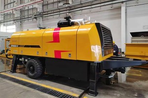 Bomba de Concreto Estacionaria HBT8018C-5 de Alta Presión para Remolque, 85m³/h, 18MPa, Válvula S, Motor de 180kW para Túneles e Infraestructura - Product Image 2
