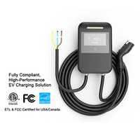 Nuevo Conector J1772, Cargador Comercial para Vehículos Eléctricos de 80A, 19.2kW de Alta Velocidad con Aplicación Inteligente, 240V para Estacionamiento Comercial