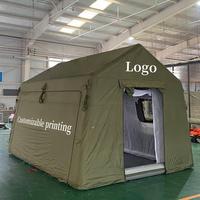 Tente de camping gonflable d'urgence pour l'installation des réfugiés, projet de secours humanitaire, approvisionnement pour les ONG