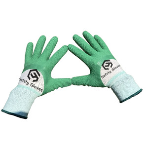 Chuangying xây dựng găng tay an toàn bọt Găng tay cao su cho công trình xây dựng màu xanh lá cây/Găng tay màu trắng - Product Image 6