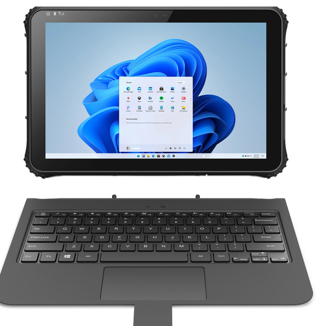 RT-I22J 2-in-1 Rugged Convertible Detachable Laptop Tablet 8GB RAM Windows Compatible Simcard Slot Economically Industrial