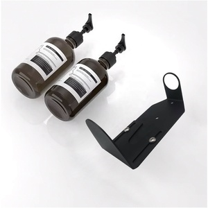 Dispensador de Jabón Manual para Baño de Hotel, 3 Compartimentos, Acero Inoxidable Negro, Soporte para <span class=keywords><strong>Gel</strong></span> de Ducha, Personalizable OEM - Product Image 3