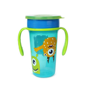 Gobelet d'apprentissage en silicone anti-fuite à <span class=keywords><strong>360</strong></span> degrés pour bébé et enfant, personnalisé en gros, avec poignée - Product Image 6