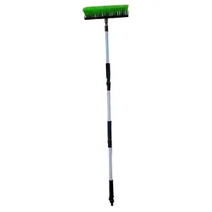 Push Broom Patio Car Water Brush Sweeping Outdoor Telescopic 75'' Long Handle Outdoor Deck Brush Cleaning with Stiff Bristles