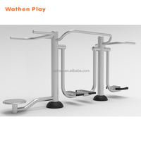 Machine à ramer en acier inoxydable de haute qualité, équipement de fitness extérieur, équipement d'entraînement physique Wathen WSJQ-0403