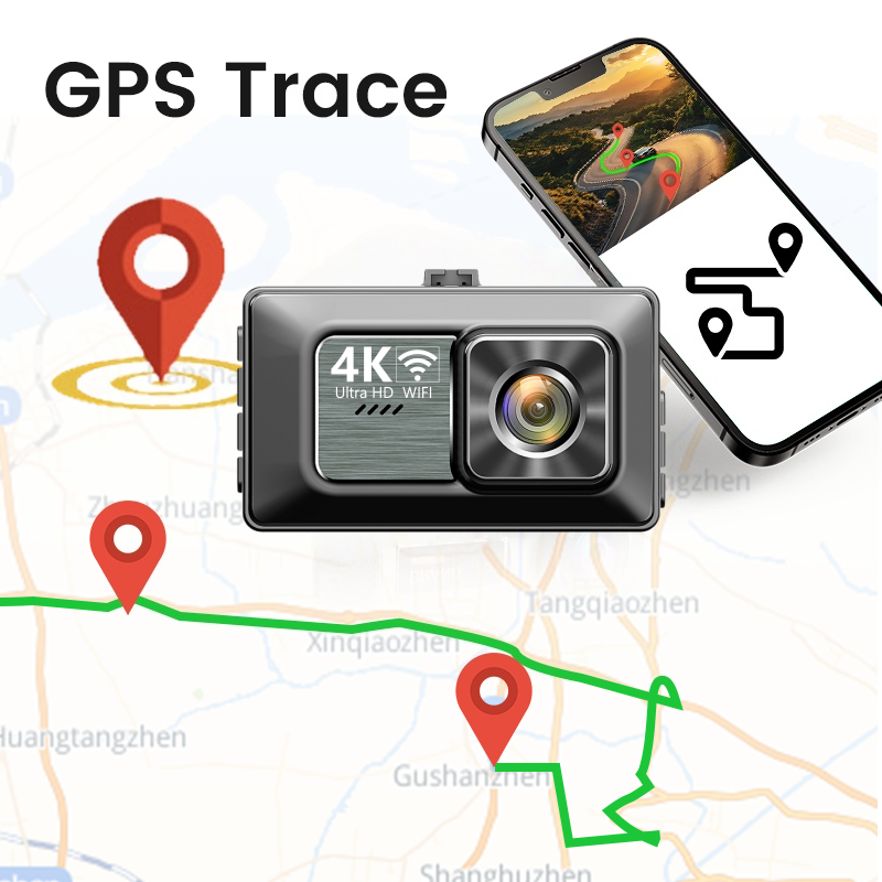 ORANGLES 4K+4K Sony Starvis 2 Mini Dash Cam WiFi GPS 3 Inch Screen Dual Front Rear Parking Mode UK Accident Evidence - detailed closeup view - illustrating benefits - Image 3 of 6 | created for all | Shop 4K+4K Sony Starvis 2 Mini Dash Cam WiFi GPS 3 Inch Screen Dual Front Rear Parking Mode UK Accident Evidence North Carolina | Free Shipping ORANGLES