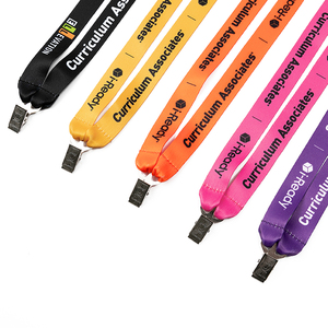 Custom Logo Sublimation Printed Lanyards Double Side Polyester ID Card <b>Strap</b> Promotion Event Exhibition - Product Image 2