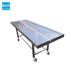 Table de <span class=keywords><strong>lavage</strong></span> <span class=keywords><strong>mortuaire</strong></span> Plateau de corps portable Table d'autopsie - Product Image 6