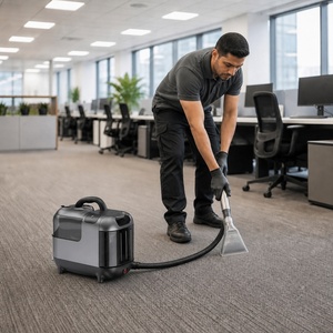 Machine commerciale de nettoyage de tissus et de tapis 3-en-1, réservoir propre de 1300ml, lavage à l'eau chaude et à la <span class=keywords><strong>vapeur</strong></span>, puissance d'aspiration de 1200W 13KPa - Product Image 1
