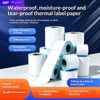 Papier thermique auto-adhésif triple protection, étiquettes vierges, papier d'impression, papier pour codes-barres, papier d'étiquettes thermiques 10x15cm, sac à bulles Qingdao