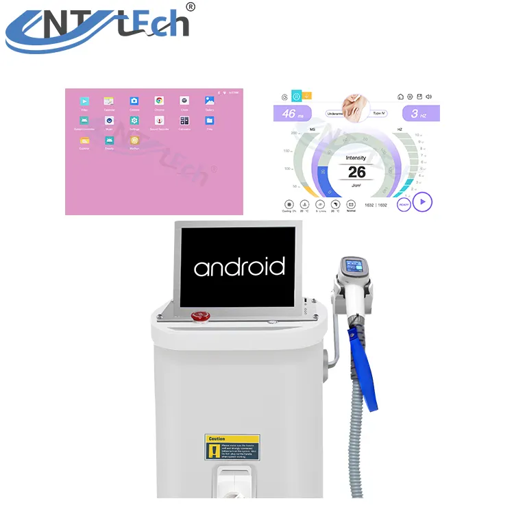 Unt laser diode 755 808 1064 Ba sóng Diode Máy tẩy lông bằng laser