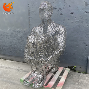 Tùy Chỉnh Lớn Ngoài Trời Thép Không Gỉ Hollow Hình Thủ Công Điêu Khắc Đánh Bóng Kỹ Thuật Cho Thành Phố Cảnh Quan Sân Vườn Đồ Trang Trí Sàn - Product Image 3