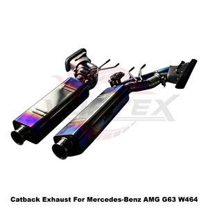 Vortex Global-Shop Preferred Carbon-Trimmed Titanium Piping For Mercedes-Benz AMG G63 W464 Layout - Product Image 5