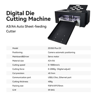 Plotter de Corte Automático de Doble Cabezal de Alta Velocidad ZD350 Plus-EX y Máquina de Troquelado Digital para Etiquetas, Pegatinas y Tarjetas