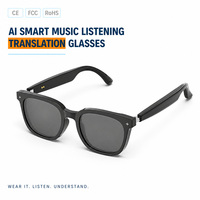 Lunettes de soleil traducteur IA HY1009 : Interprétation en temps réel, enregistrement et transcription avec 98 % de précision pour les voyages d'affaires