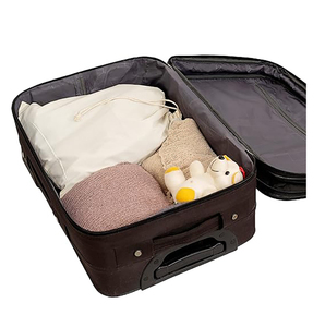 Fashion Big Dust <strong>Bag</strong> White Cotton <strong>Canvas</strong> <strong>Pouch</strong> Cloth Storage <strong>Drawstring</strong> <strong>Bag</strong> With Rope - Product Image 5