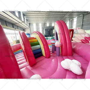 3D Design Kids House Jeux Gonflables Jumping Castle With <b>Slide</b> Flamingo <b>Inflatable</b> Bouncer Commercical House Inflat - Product Image 2