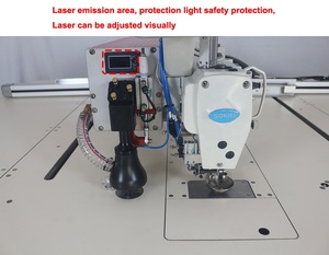 Máquina de coser industrial automática programable de cama plana de una aguja con motor para patrones de asientos de coche y fundas de camisetas - Product Image 5