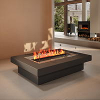 Cheminée électronique 3D atomisée pour la maison, style européen, économe en énergie, avec flamme LED simulée et télécommande