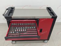 Gabinete de Herramientas de 7 Cajones con Certificación CE 258 Piezas Carro de Herramientas para Taller Automotriz y Reparación de Autos con Soporte OEM OBM Caja de Herramientas