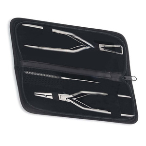 Kit d'outils pour extensions de cheveux en acier inoxydable de haute qualité avec ciseaux, pinces à boucle, marque SEVMEK SURGICAL, taille et couleur personnalisables - Product Image 6