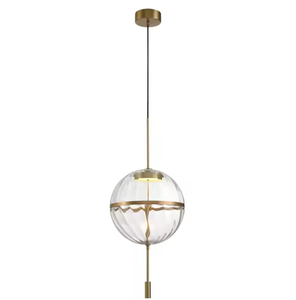 Modern <b>Globe</b> Hanging Lamp Kitchen Island Dining Room Brass Glass Ball Pendant <b>Light</b> - Product Image 5