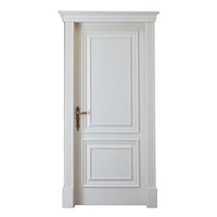 Vente en gros d'usine Portes de chambre à coucher Conception moderne de porte simple d'entrée en bois Portes d'entrée en bois