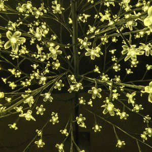 Élégante lampe d'<span class=keywords><strong>arbre</strong></span> de <span class=keywords><strong>cerisier</strong></span>, pétales <span class=keywords><strong>LED</strong></span> roses à haute luminosité, cadre en métal durable pour la décoration intérieure et extérieure des fêtes - Product Image 5