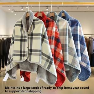 بطانية تكييف هواء مكتبية سميكة الاستخدام مزدوجة القيلولة واحدة هندسية شال غطاء محبوك بطانية فئة الرضع الأمهات - Product Image 2