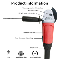 Yijiu Meuleuse d'angle portative industrielle sans balais 750W 125MM 11000 tr/min, outil électrique multifonction, vente chaude