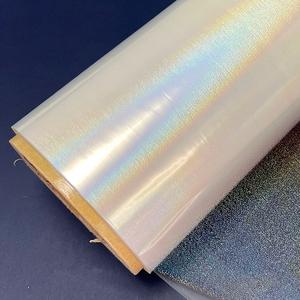 Rollo de Laminado Suave Holográfico BOPP Little Dot de Fábrica de Shenzhen para Película de Laminación Húmeda Cosmética Sin Pegamento - Product Image 3