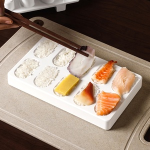 Ensemble d'outils pour la préparation du sushi japonais, en plastique écologique, outils à riz DIY, moule à sushi personnalisé en ABS pour la cuisine - Product Image 1