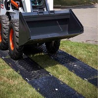 Tapis de protection au sol en PEHD, conception anti-affaissement, services de découpe CNC, résistants à l'huile et à la chaleur, 1220x2440mm pour chantiers boueux