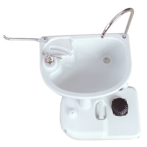 Support de lavage des mains Portable évier de Camping station de lavage des mains nouveau HDPE pompe à pied réservoir d'eau évier de Camping - Product Image 4